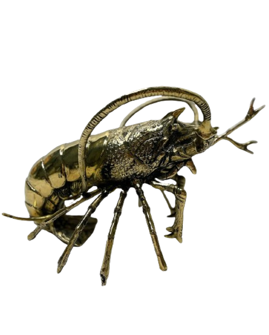 Large brass lobster