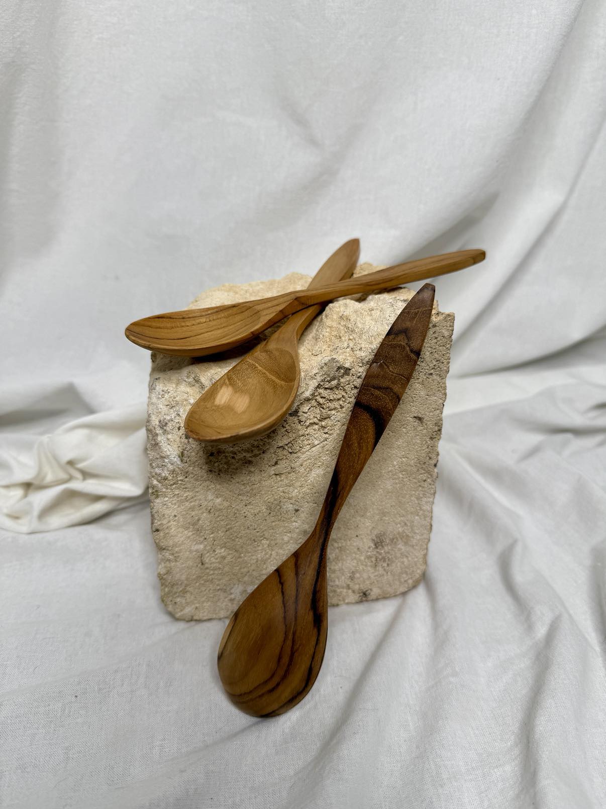 Sustainable wood teaspoons