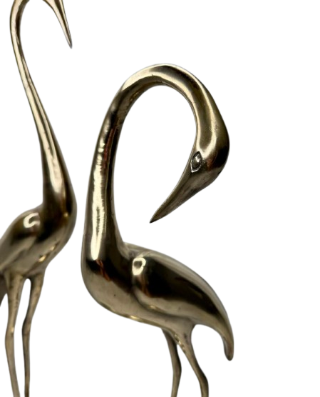 Antique Brass Herons