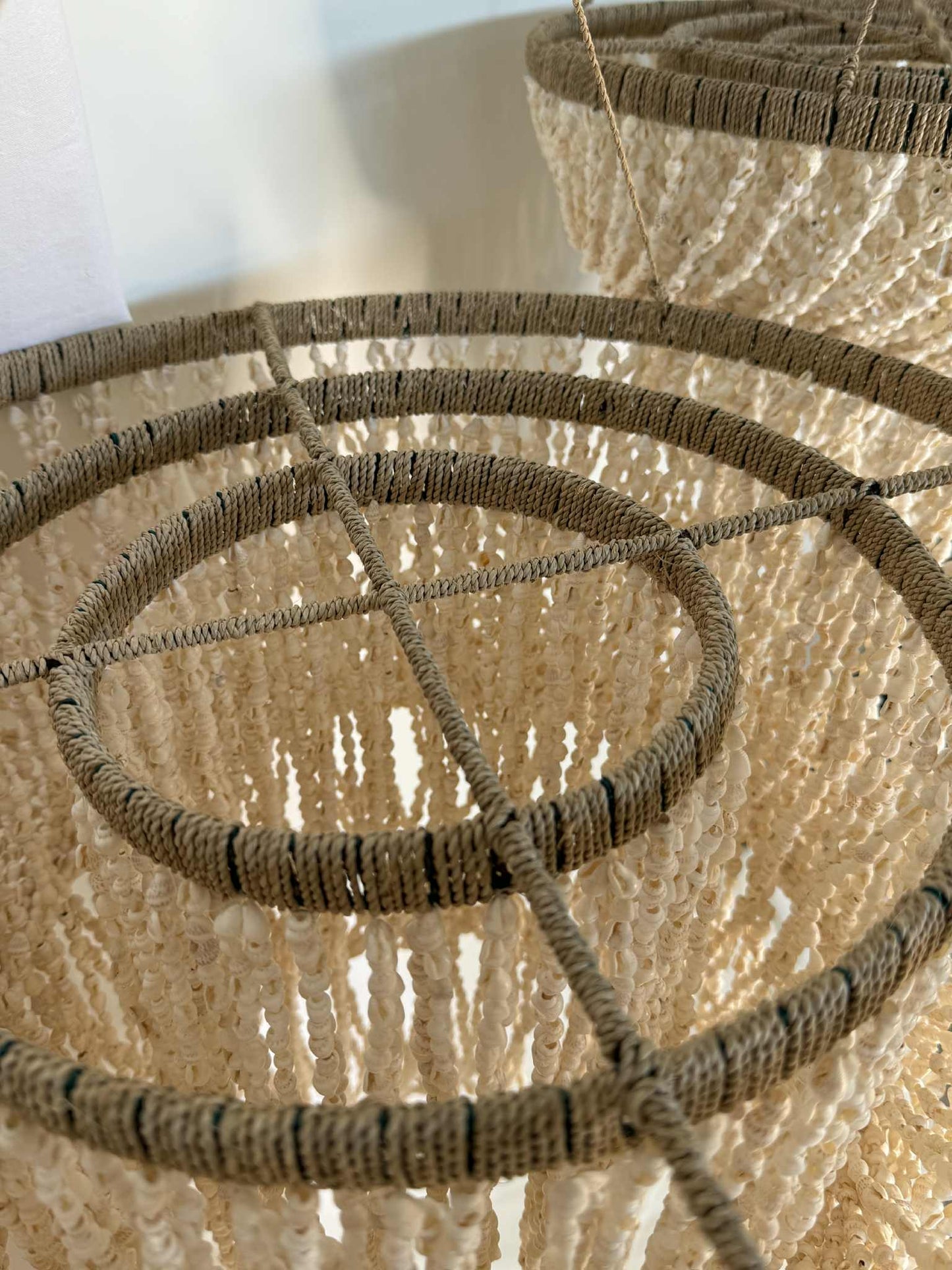 Three Tier Shell Pendant Light