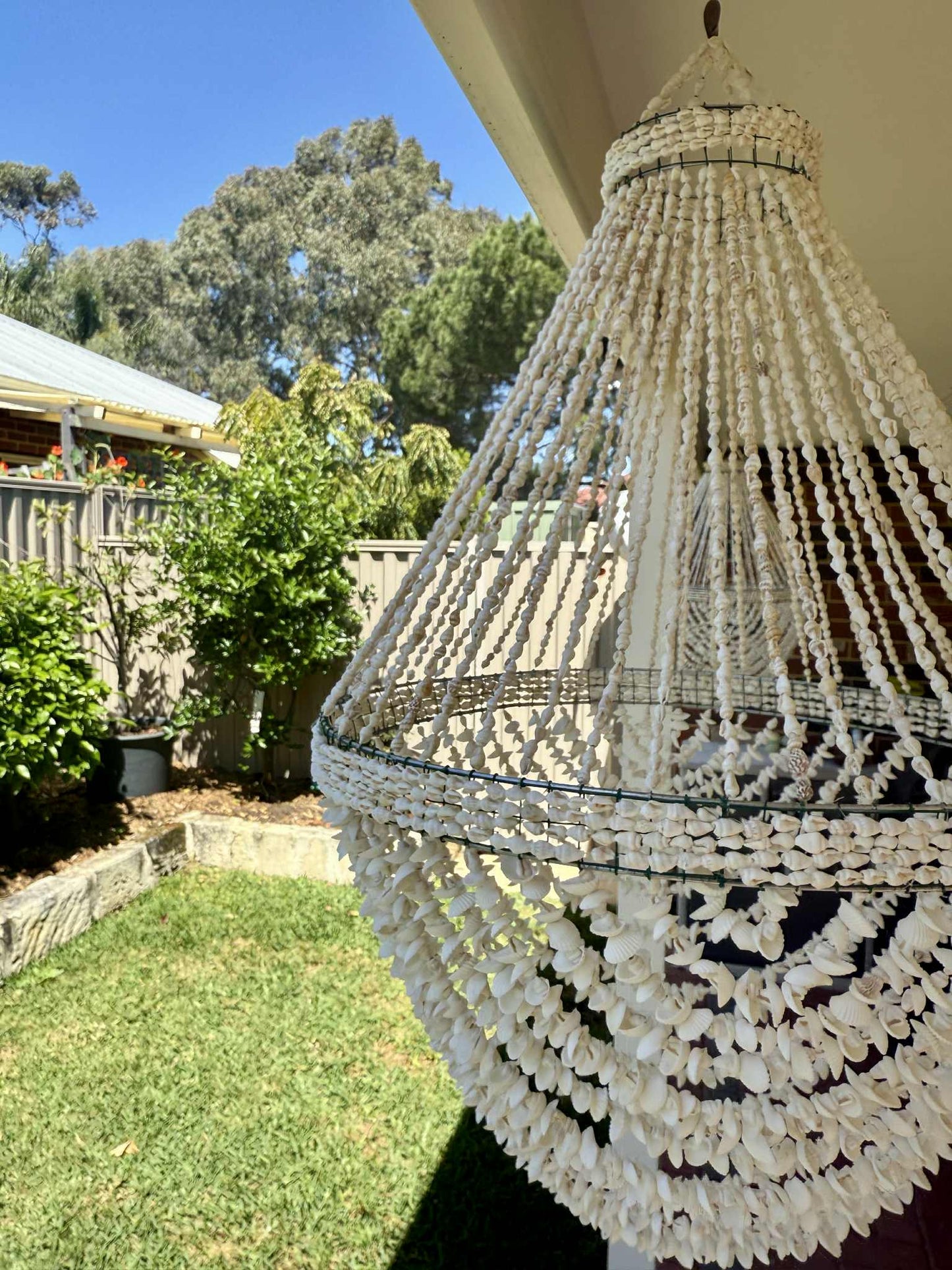 Hand Strung Shell Pendant