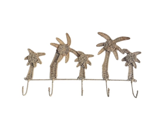 Palm Tree Rattan Hooks - Vita Haus