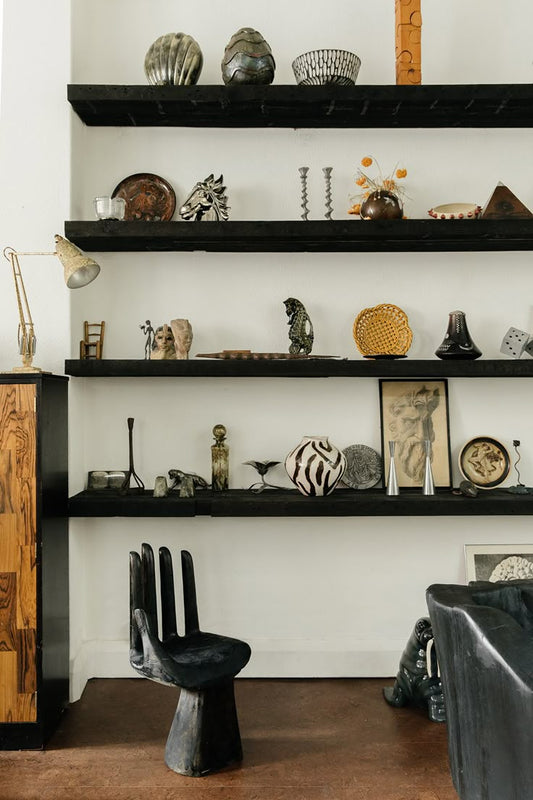 How to Style Shelving Units