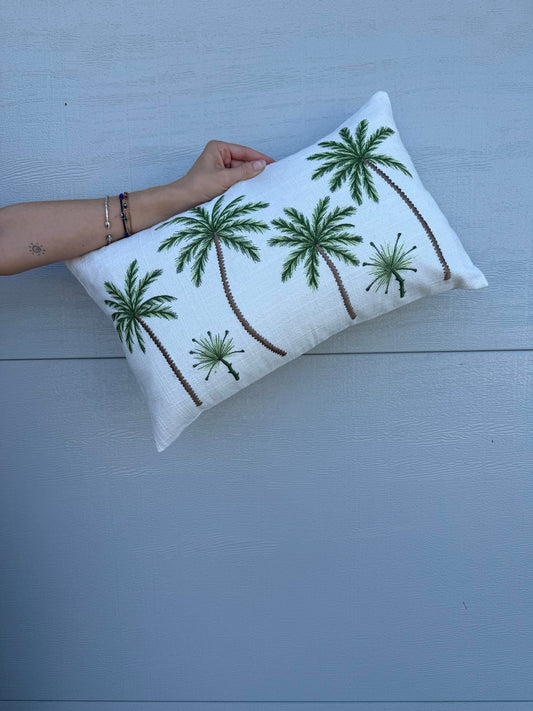 Green Palms Cushion