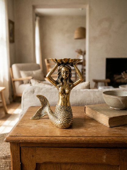 Brass Mermaid Statue