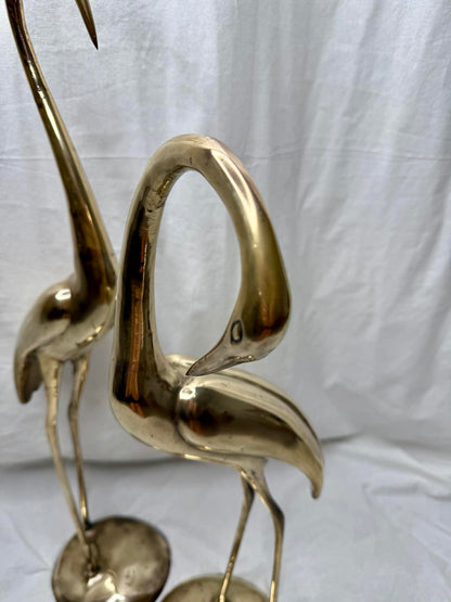 Antique Brass Herons
