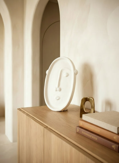 Visage Terracotta Plate