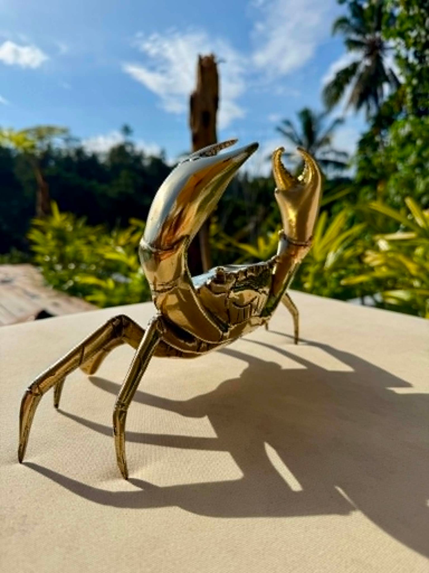 Brass Crab Ornament