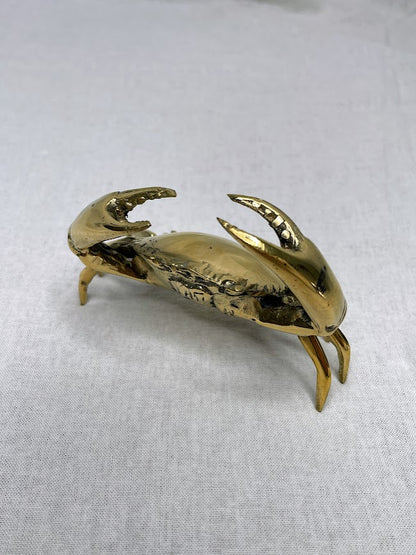 Small brass crab home decor