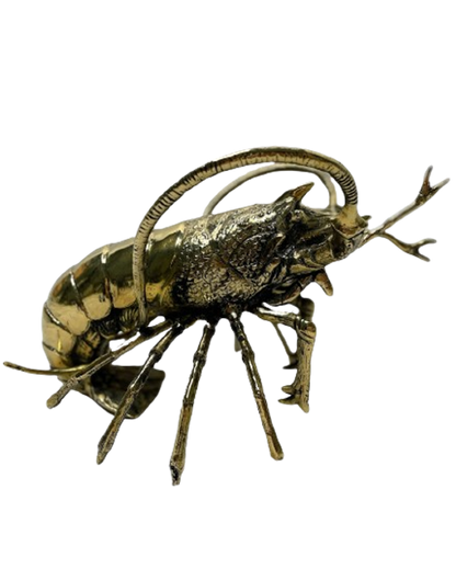 Large brass lobster