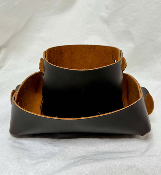 Leather key holder and organiser