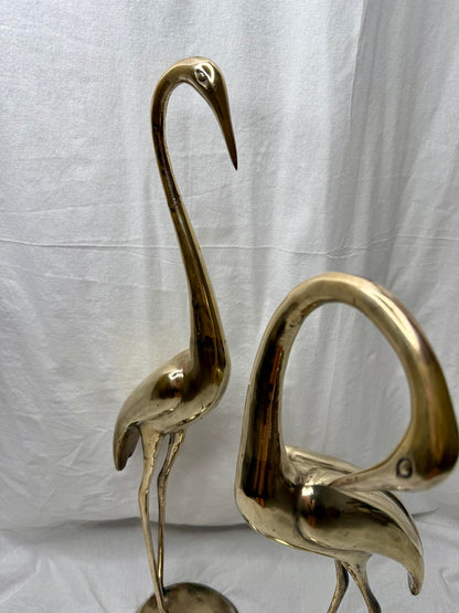 Antique brass statues